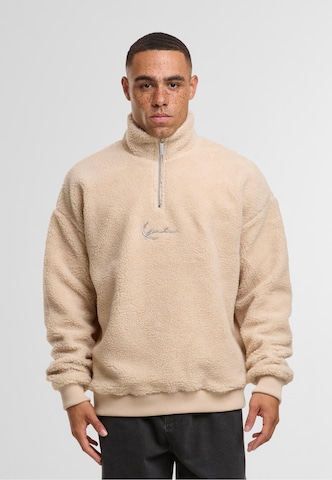 Karl Kani Fleecejacke in Beige: Vorderseite