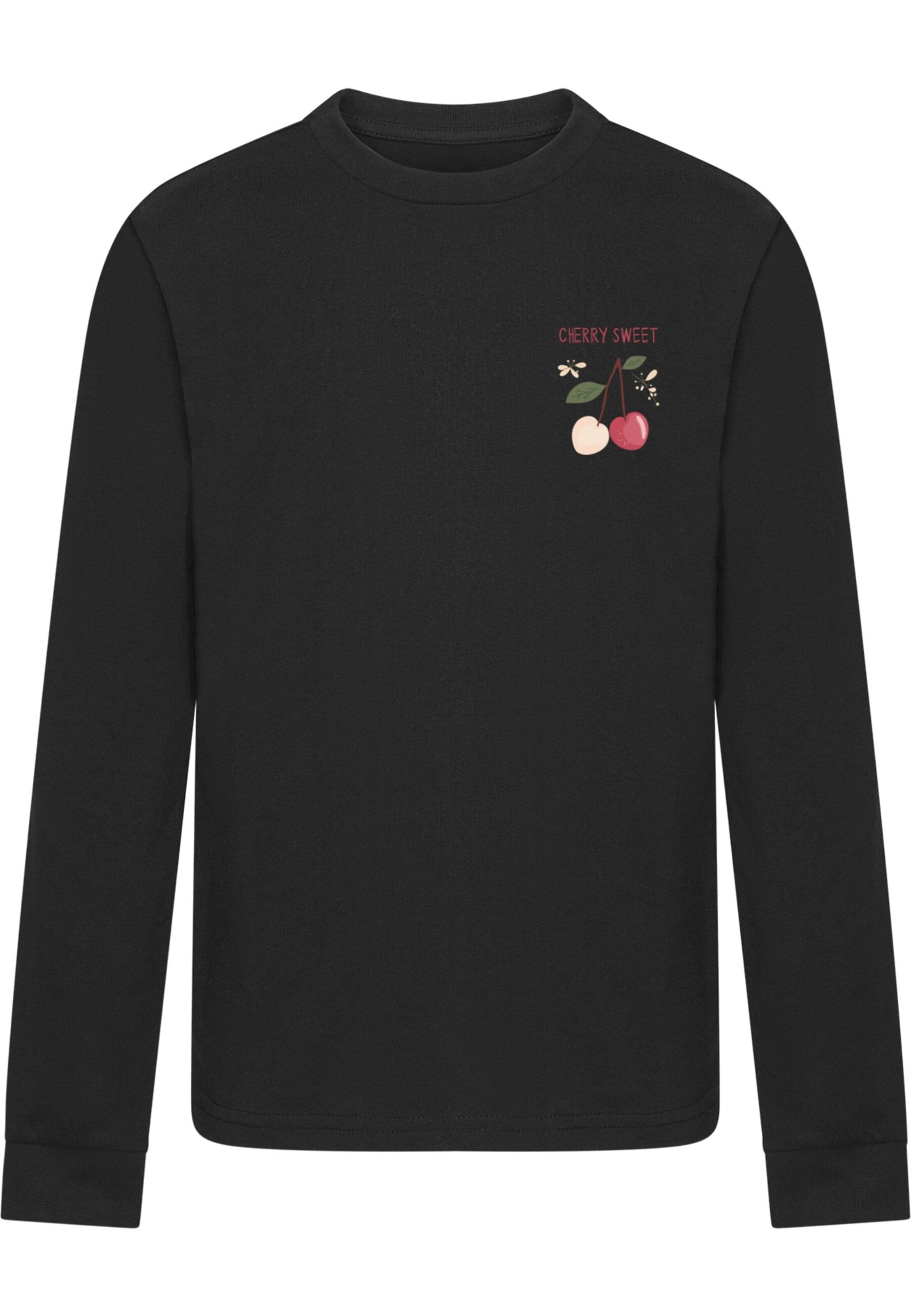 Maglietta 'Cherry Sweet' di Merchcode in nero: frontale