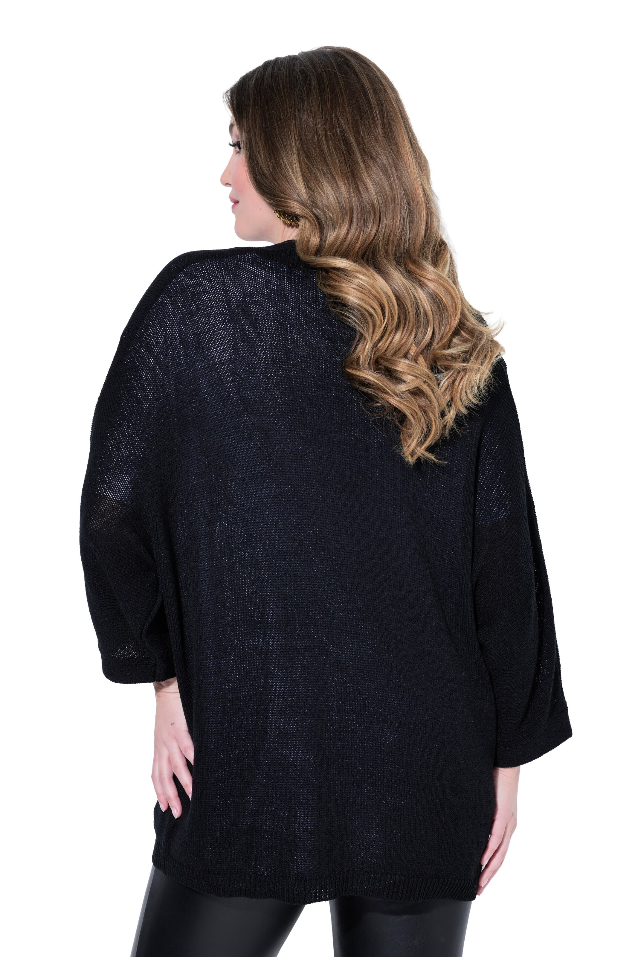 MIAMODA Strickjacke in Schwarz