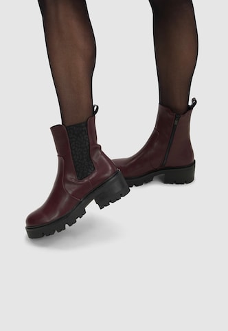 Findlay Bootie 'CARPE' in Red