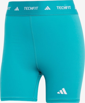 ADIDAS PERFORMANCE - Skinny Pantalón deportivo 'TF' en verde: frente