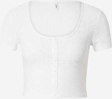 ONLY Μπλουζάκι 'SANDRA' σε λευκό: μπροστά