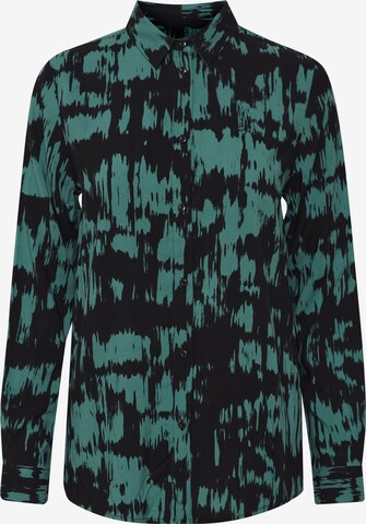 ICHI Blouse 'Vera' in Groen: voorkant