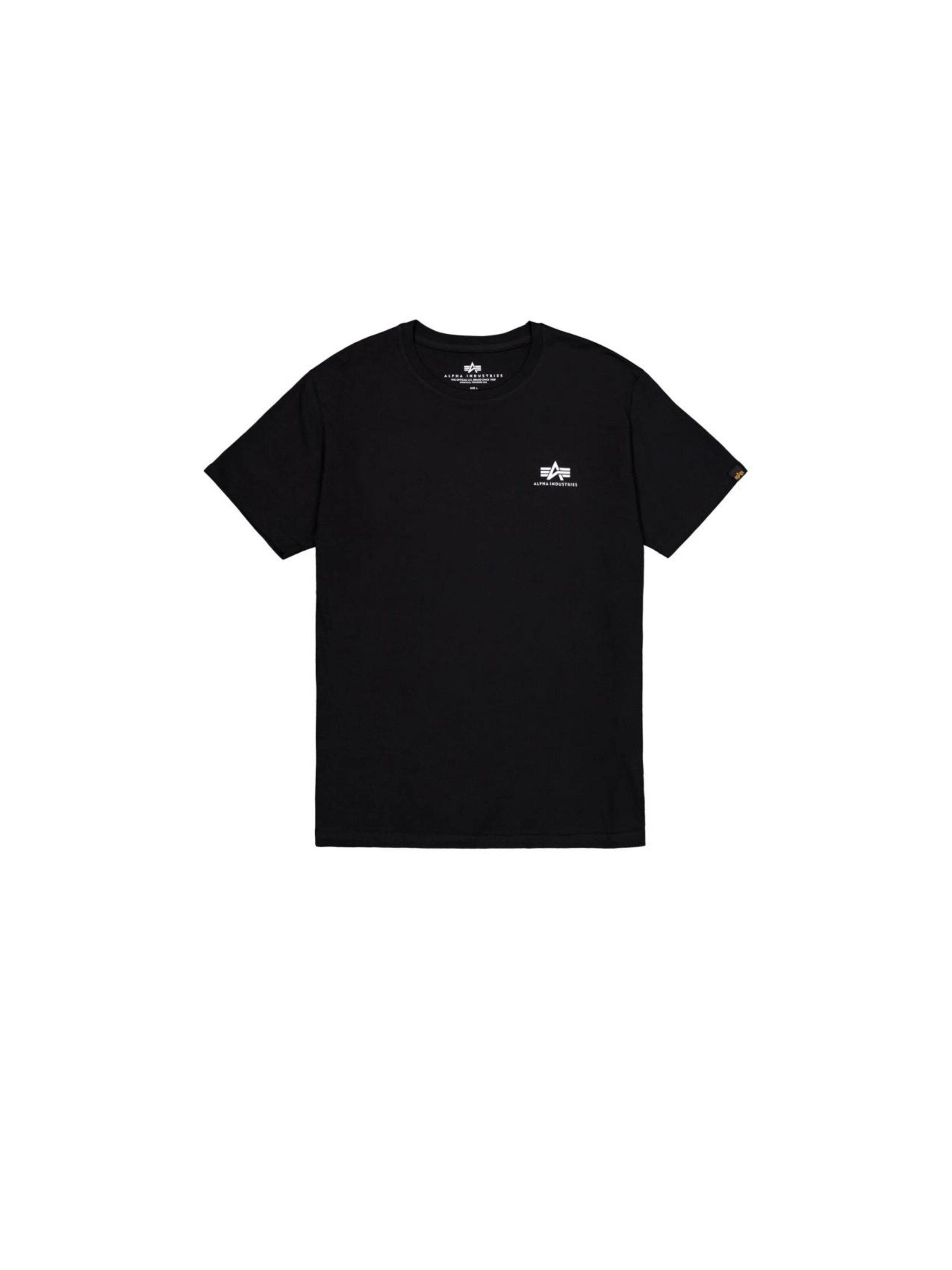 Maglietta di ALPHA INDUSTRIES in nero: frontale