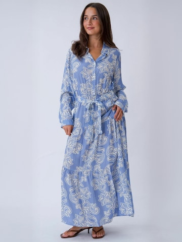 Robe ' Lola ' TEESHOPPEN en bleu : devant