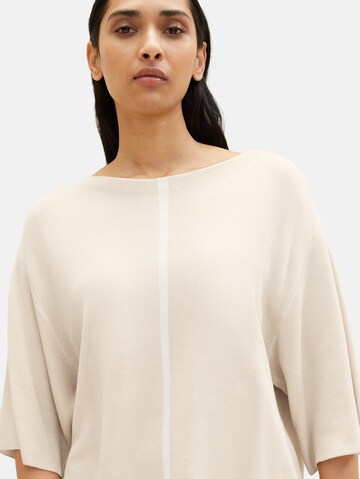 TOM TAILOR Pullover in Beige