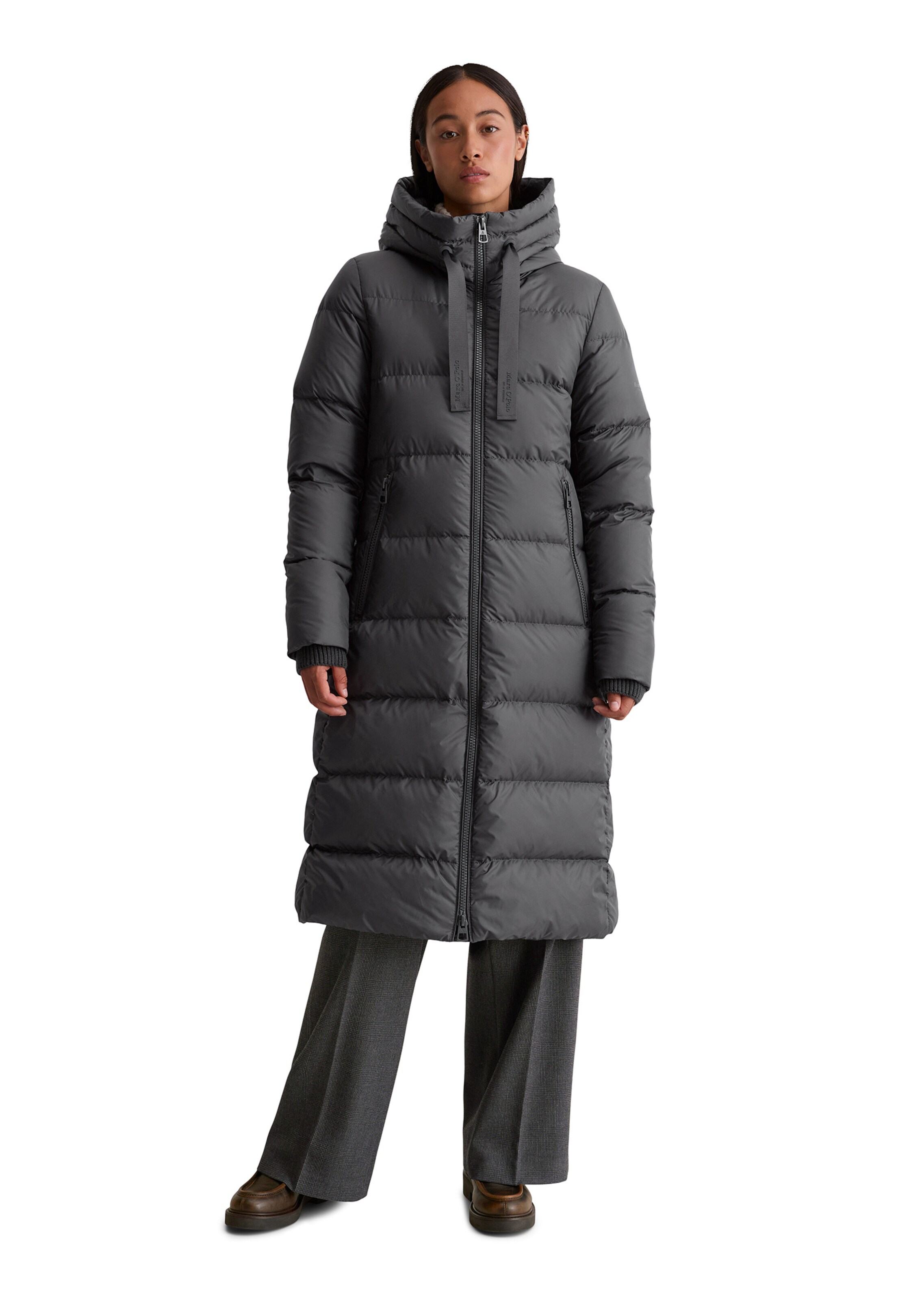 Marc O'Polo Between-Seasons Coat in Grey