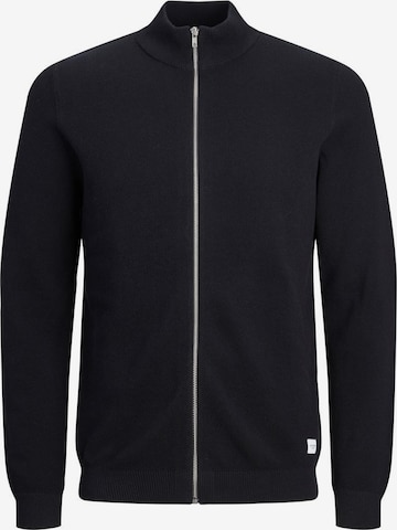 JACK & JONES Knit Cardigan 'Hill' in Black: front