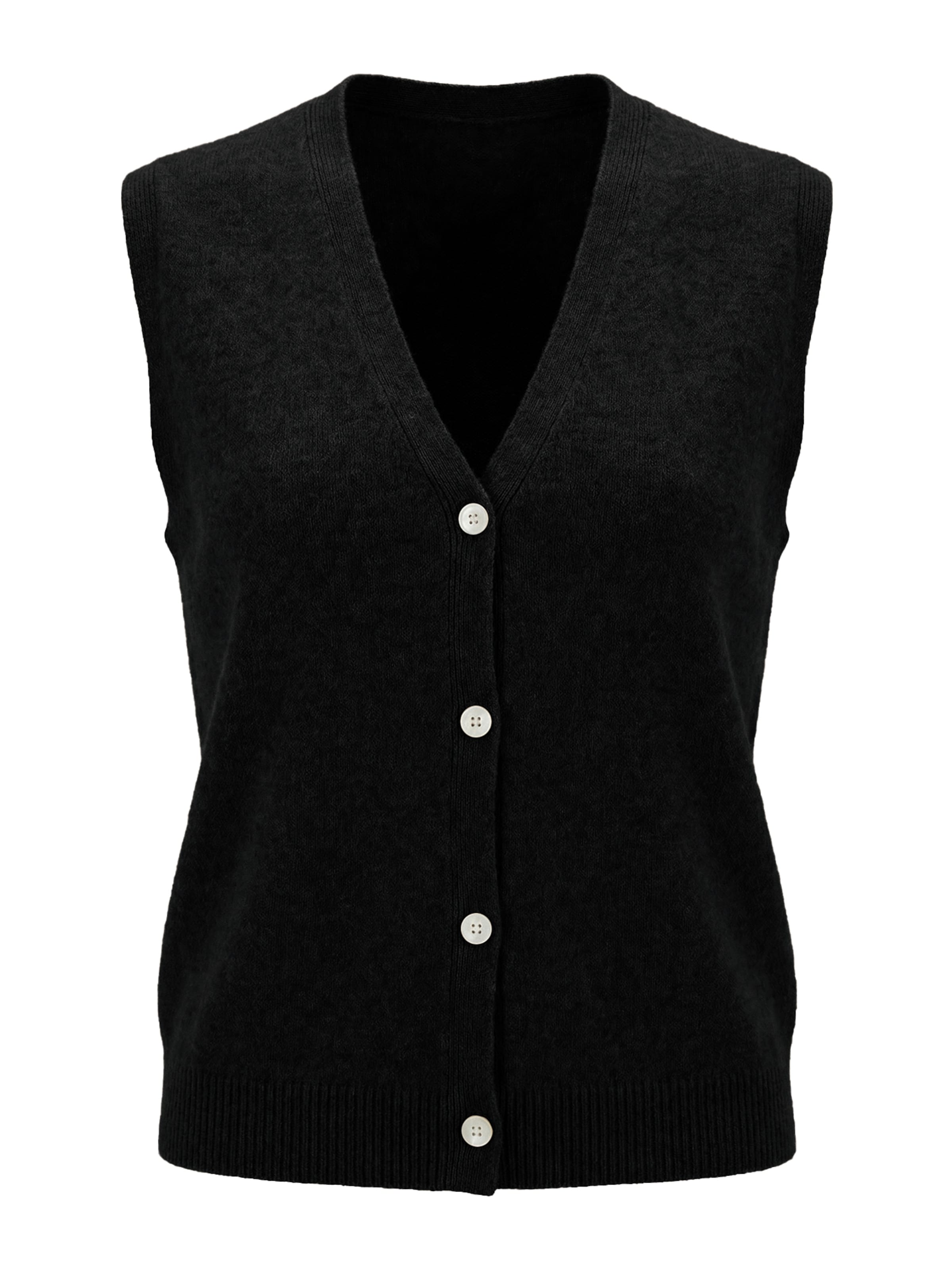 Imily Bela Πλεκτό γιλέκο σε μαύρο: μπροστά