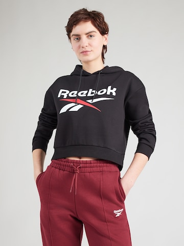Reebok Αθλητική μπλούζα φούτερ 'AVERY' σε μαύρο: μπροστά
