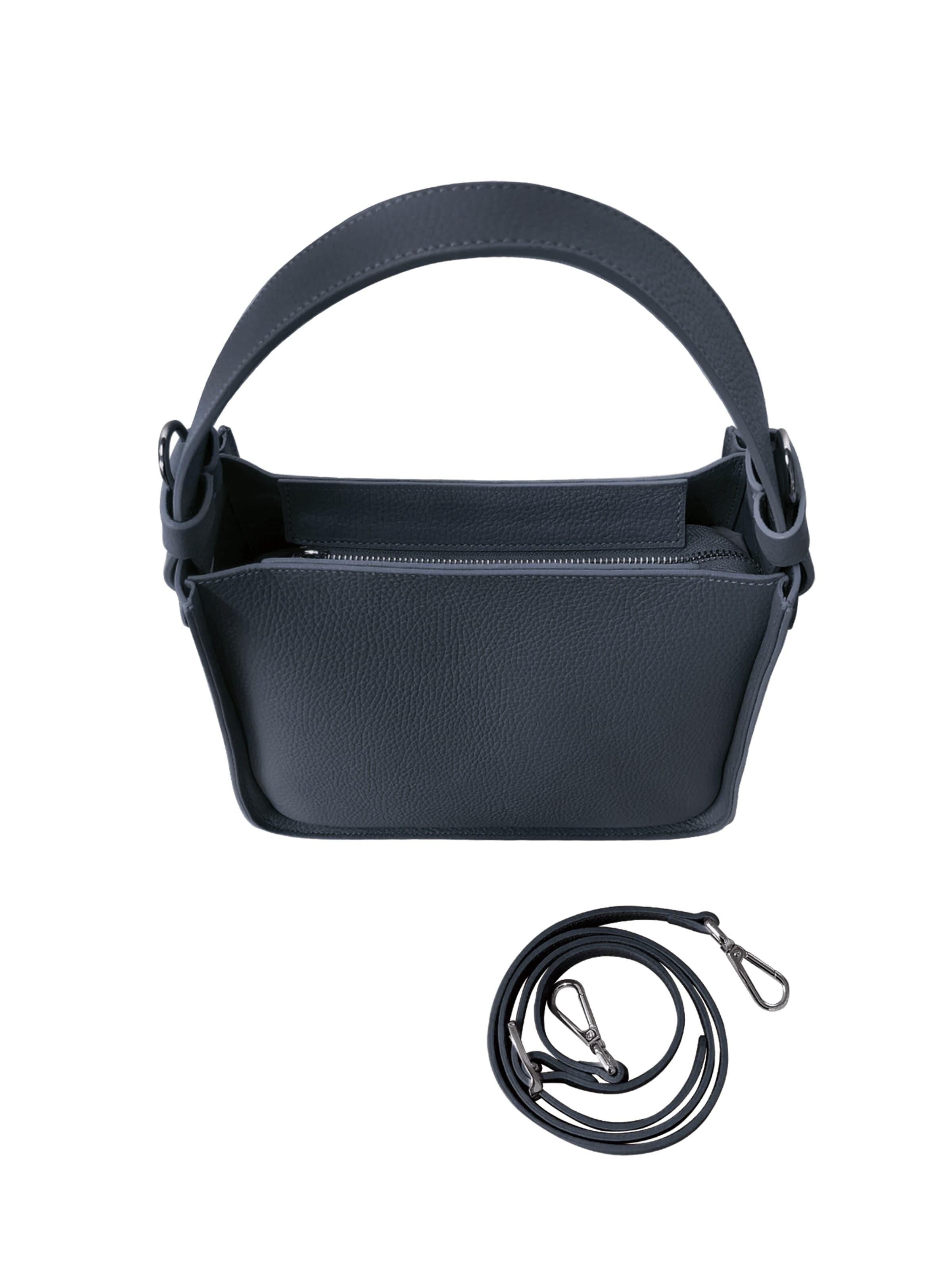 LeParmentier Handtasche 'Duplo Medium'‌‌ in Blau: Vorderseite