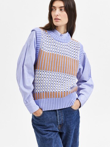 SELECTED FEMME Sweater 'Cruise' in Purple