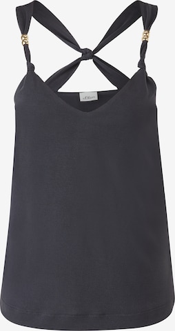 s.Oliver BLACK LABEL Top - fekete: elől