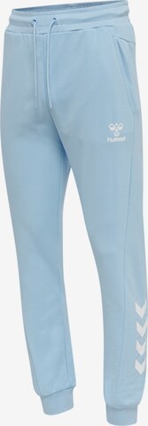 Hummel Tapered Workout Pants in Blue