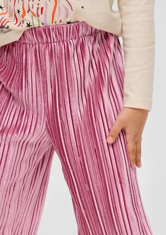 s.Oliver Flared Broek in Roze: voorkant