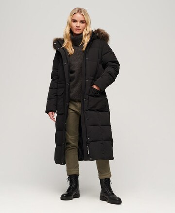 Superdry Winter Coat 'Everest' in Black