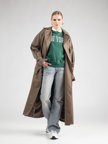 Sweat-shirt 'PCSasie' PIECES en vert