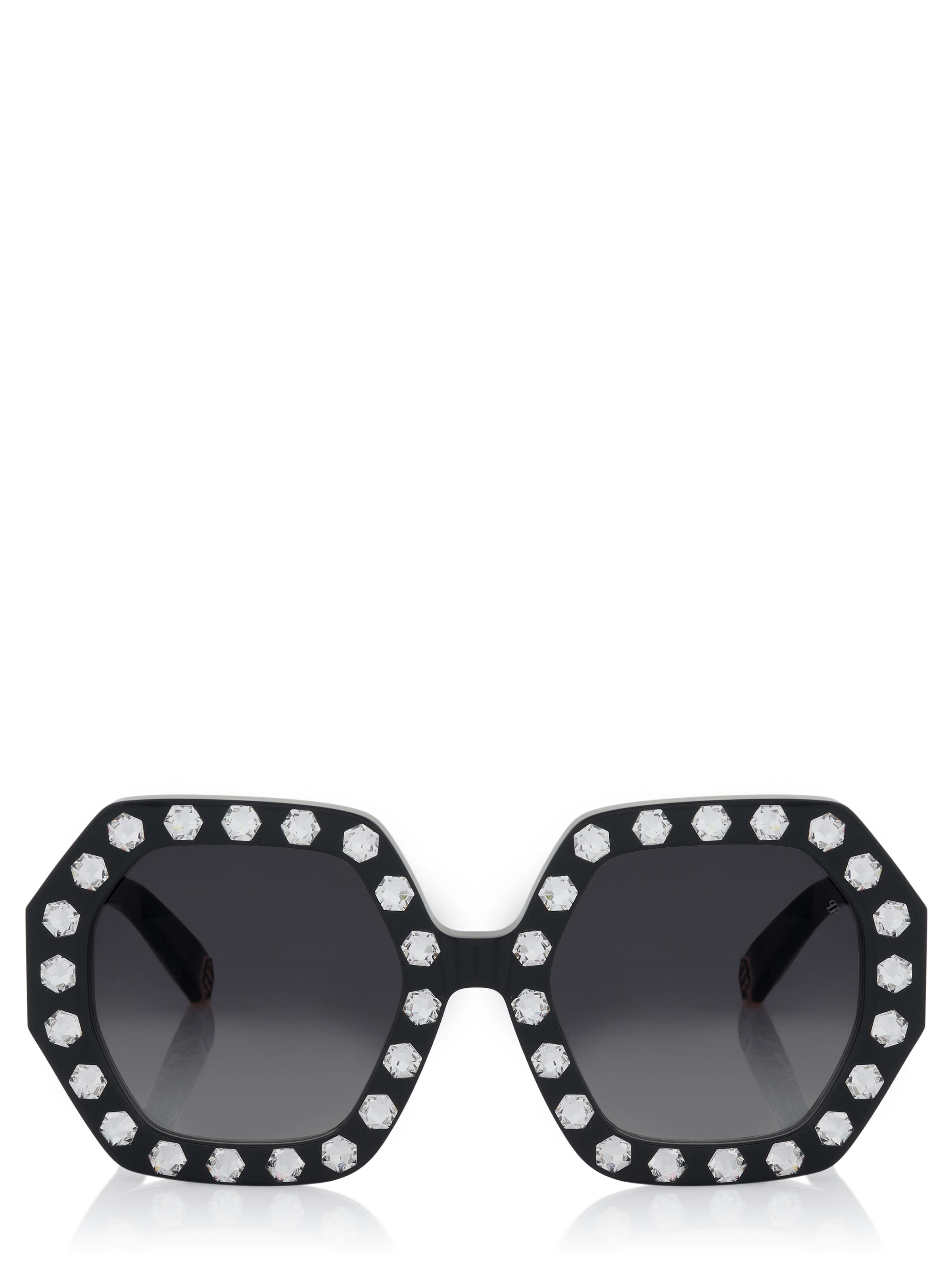 Lunettes de soleil Philipp Plein en noir : devant