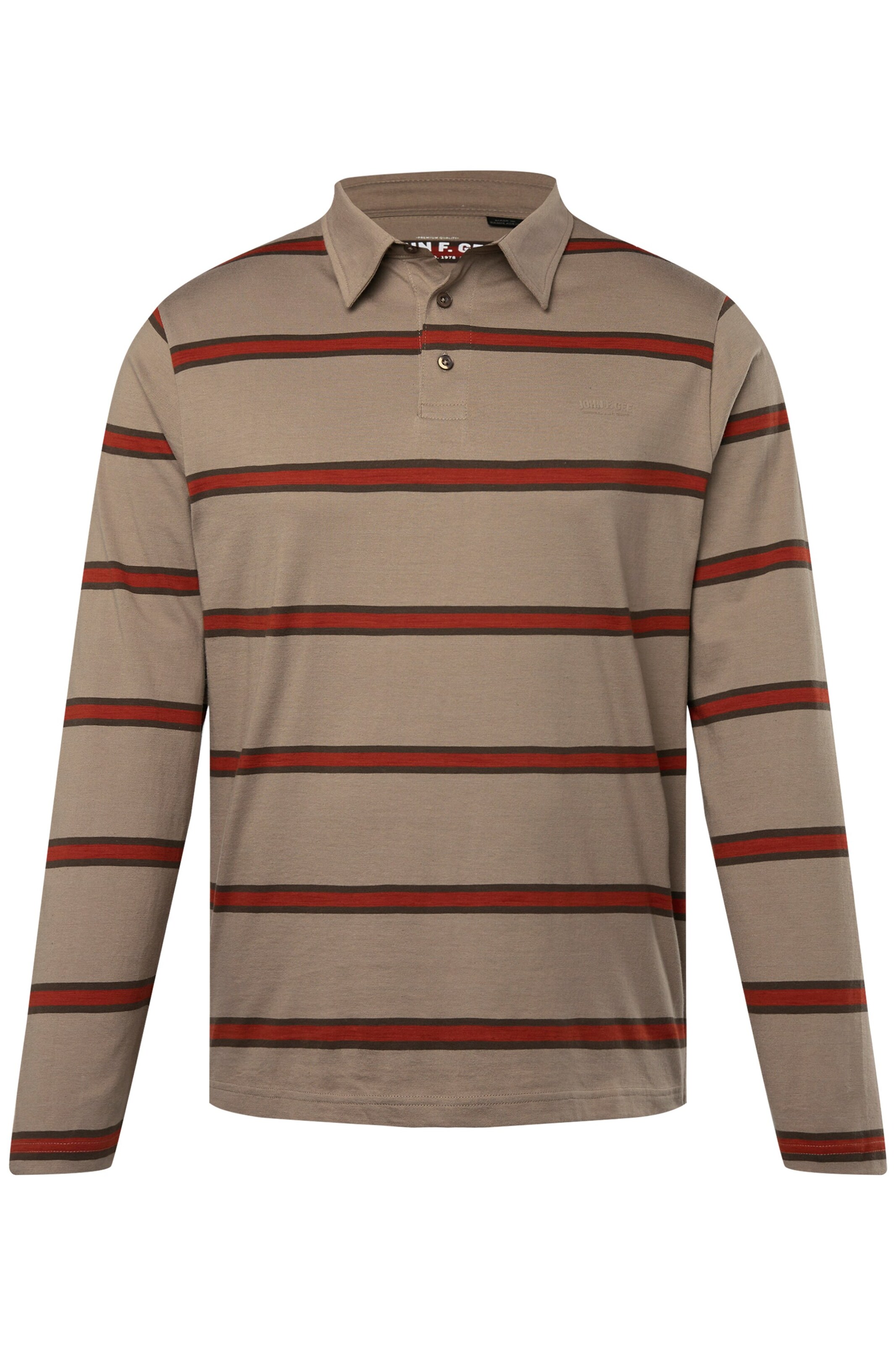 John F. Gee Shirt in Beige: voorkant