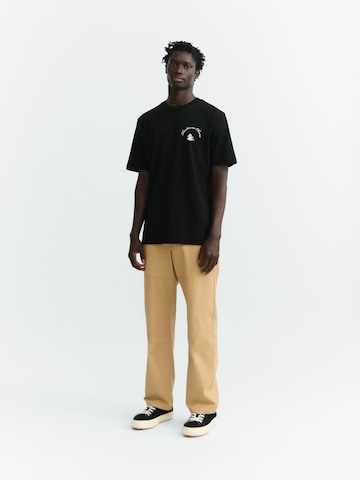 Thinking MU Shirt 'ZACH' in Zwart: voorkant