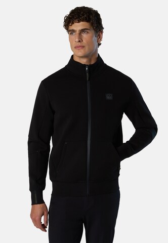 Veste de survêtement North Sails en noir : devant