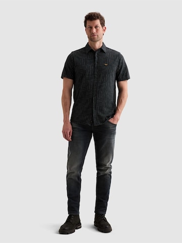 Regular fit Camicia 'Shirt with allover print and short sleeves' di PME Legend in blu
