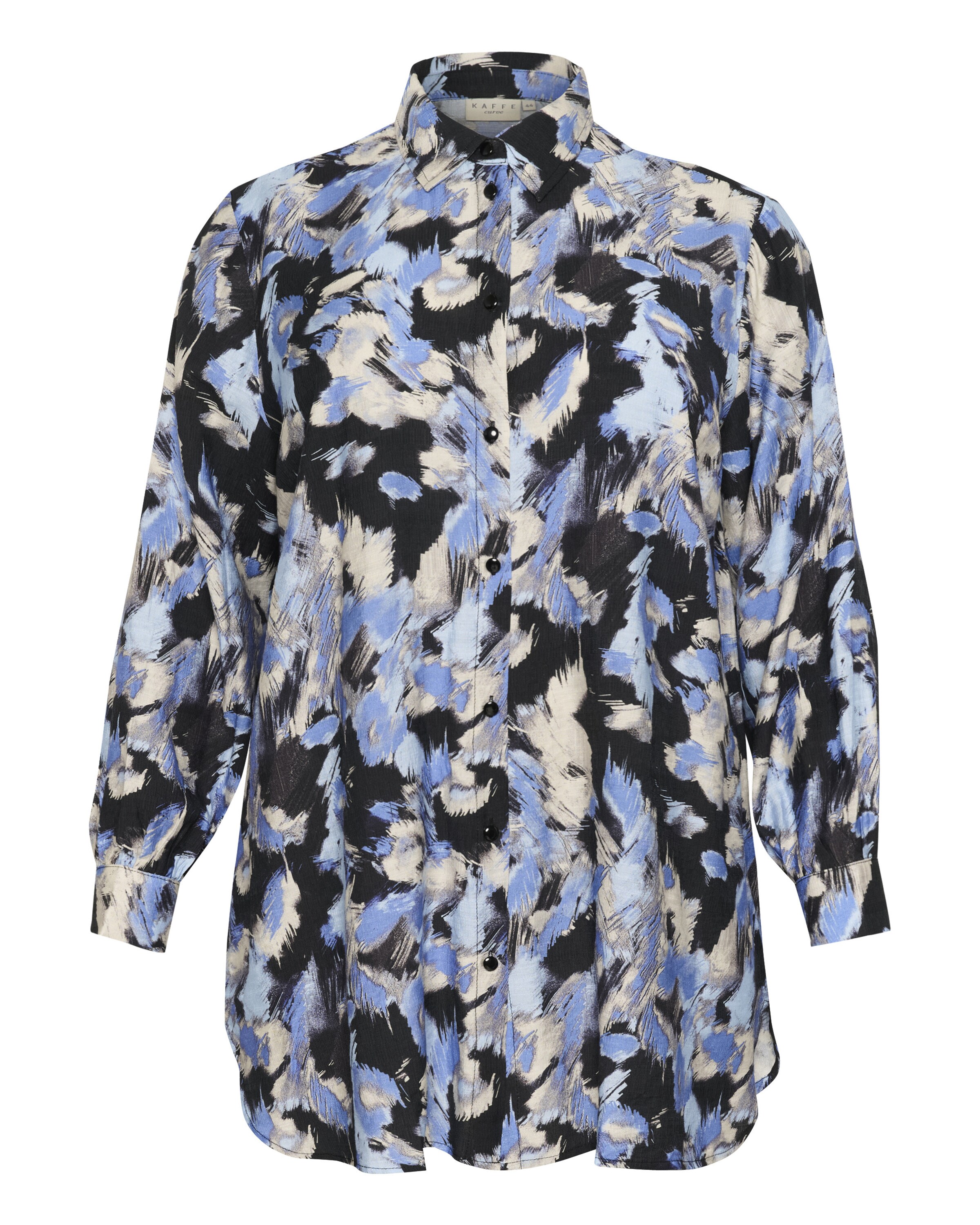 KAFFE CURVE Blouse 'Toria' in Black: front