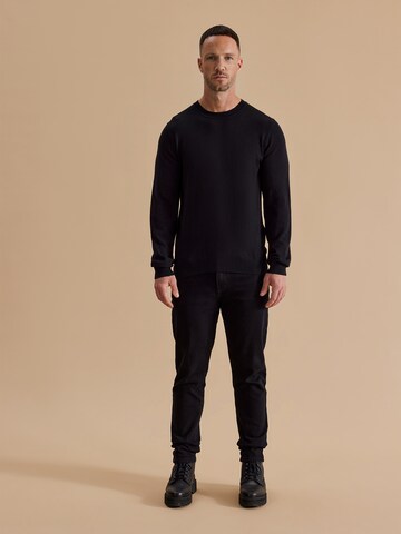 DAN FOX APPAREL Pullover 'Semih' in Schwarz