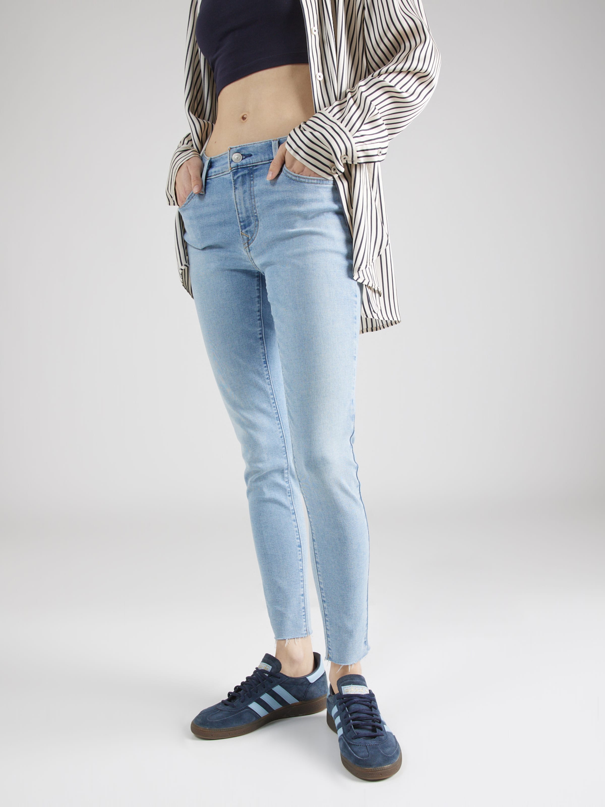 LEVI S Skinny Jeans 710 Super Skinny in Blue Denim ABOUT YOU
