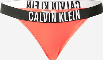 Bas de bikini Calvin Klein Swimwear en rouge : devant