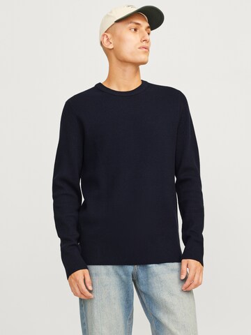 JACK & JONES Pullover 'JJEPerfect' in Blau: Vorderseite