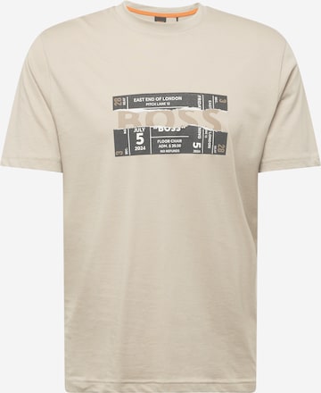 BOSS Orange - Camiseta 'Ticket' en beige: frente