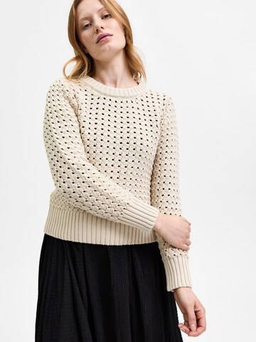 SELECTED FEMME Sweater 'CRUISE' in Beige