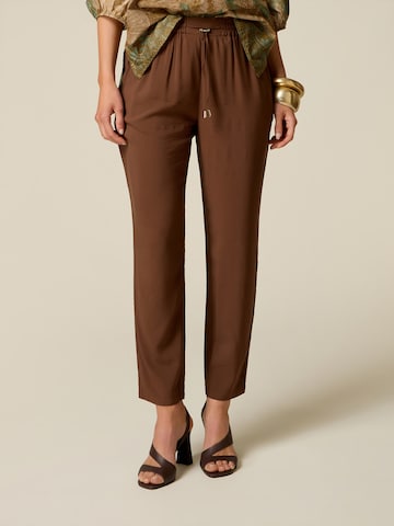 Loosefit Pantalon oltre en marron : devant