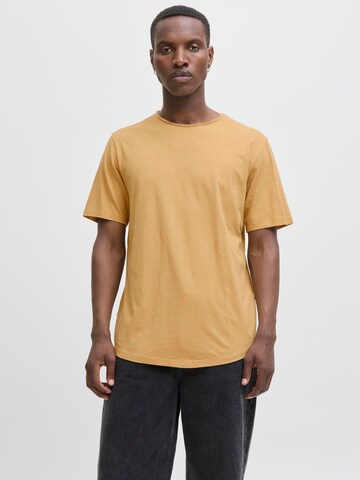 T-Shirt 'Basher' JACK & JONES en jaune : devant