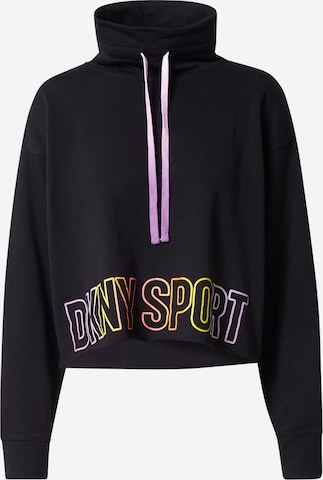 DKNY Performance Athletic Sweatshirt in Black: front