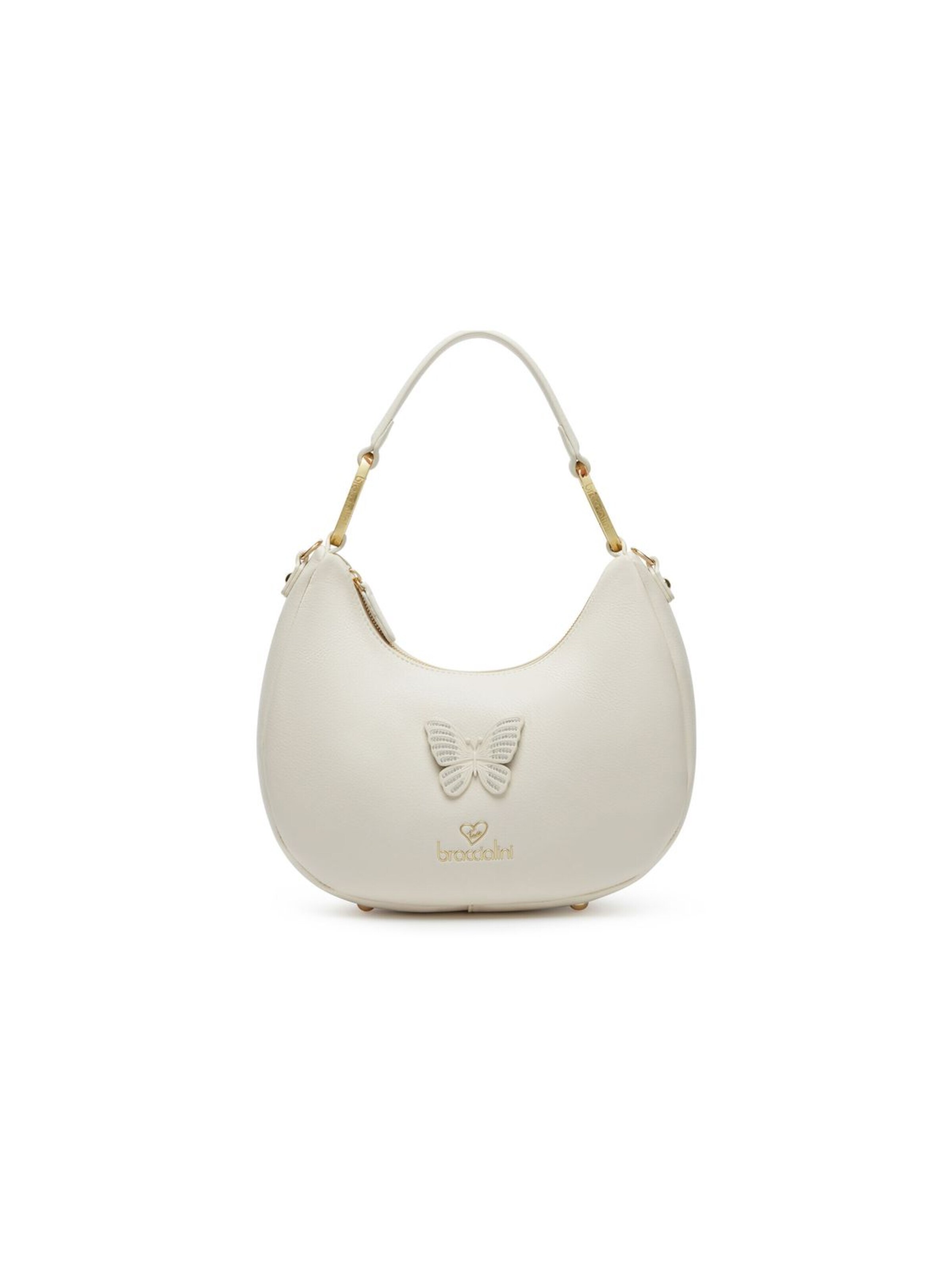 Borsa a spalla 'Amy Bijoux' di Braccialini in beige: frontale
