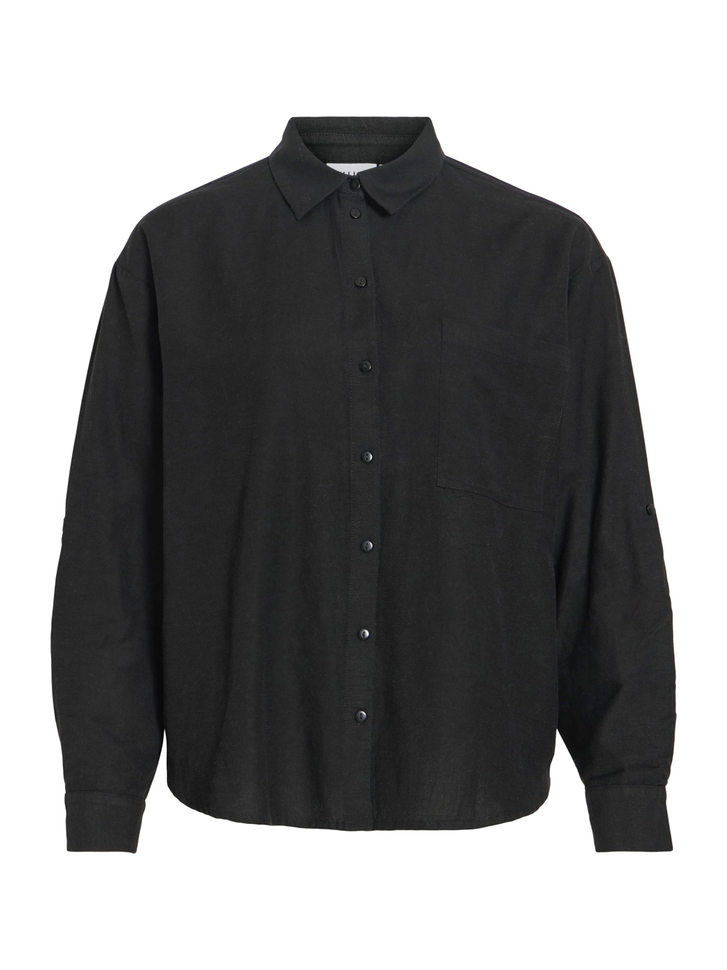 VILA Bluse in Schwarz: Vorderseite