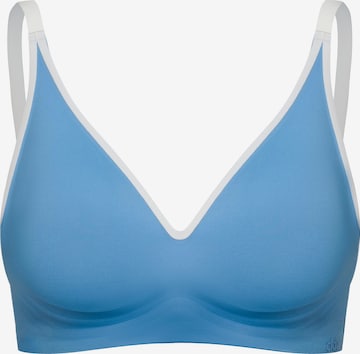cfab (formerly creamy fabrics) - Sujetador 'Lined Comfort Push-Up BH' en azul: frente