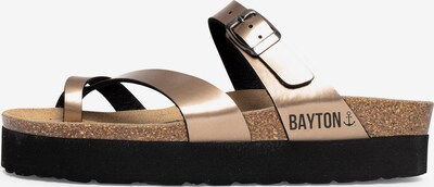 Bayton Pantolette 'Andromac' in gold / schwarz, Produktansicht