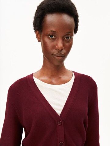 ARMEDANGELS Knit Cardigan 'Menaal' in Red