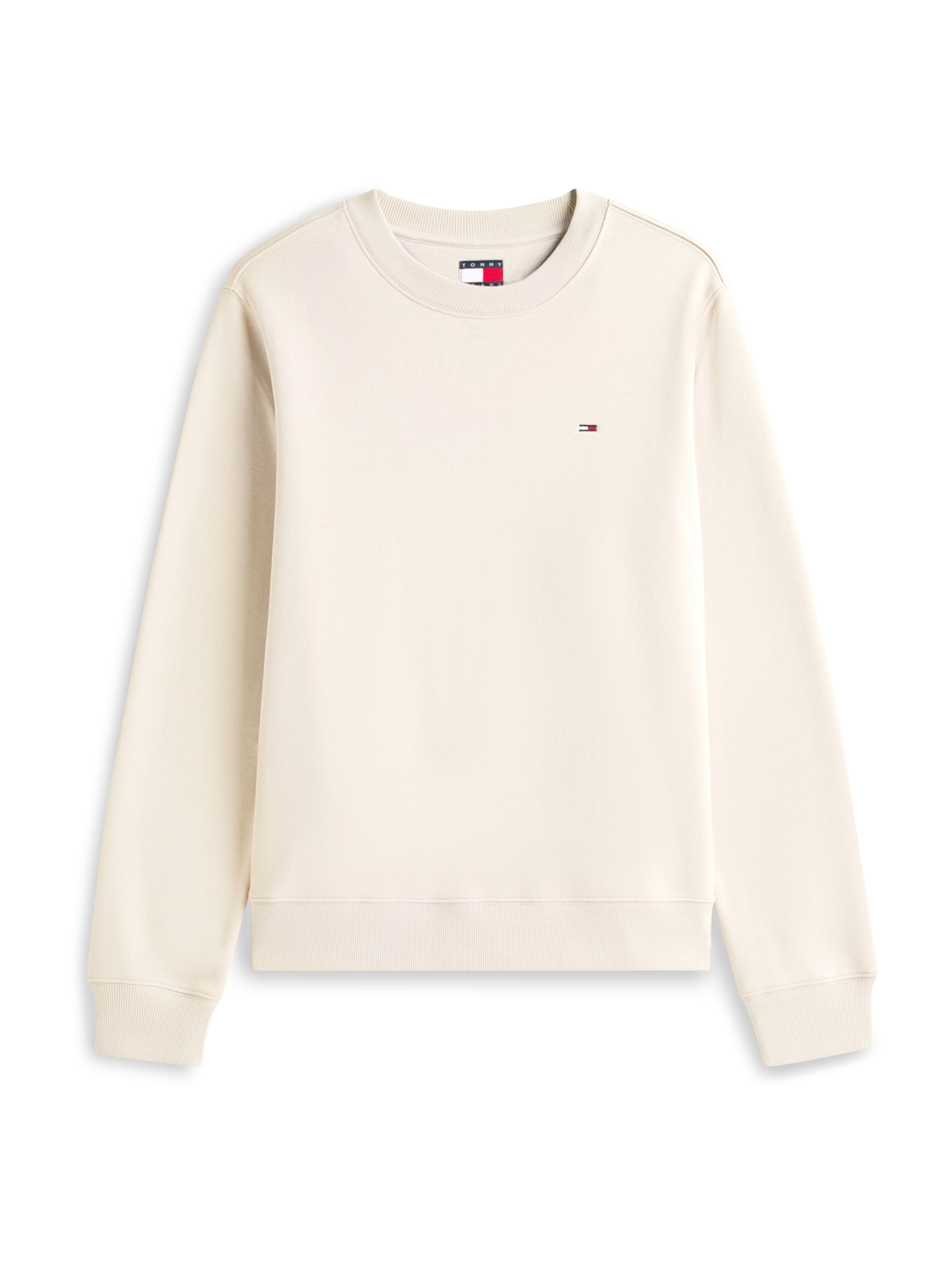 Tommy Jeans Μπλούζα φούτερ σε μπεζ: μπροστά