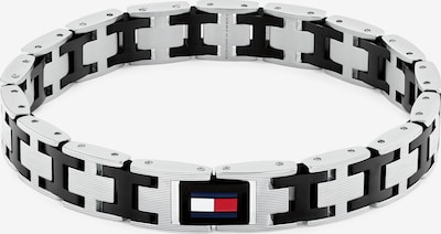 TOMMY HILFIGER Rannekoru 'H-Link' värissä musta / hopea, Tuotenäkymä