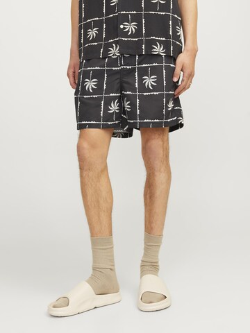 JACK & JONES Zwemshorts 'JPSTFiji' in Zwart: voorkant
