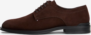 TOMMY HILFIGER Veterschoen 'Derby' in Bruin: voorkant