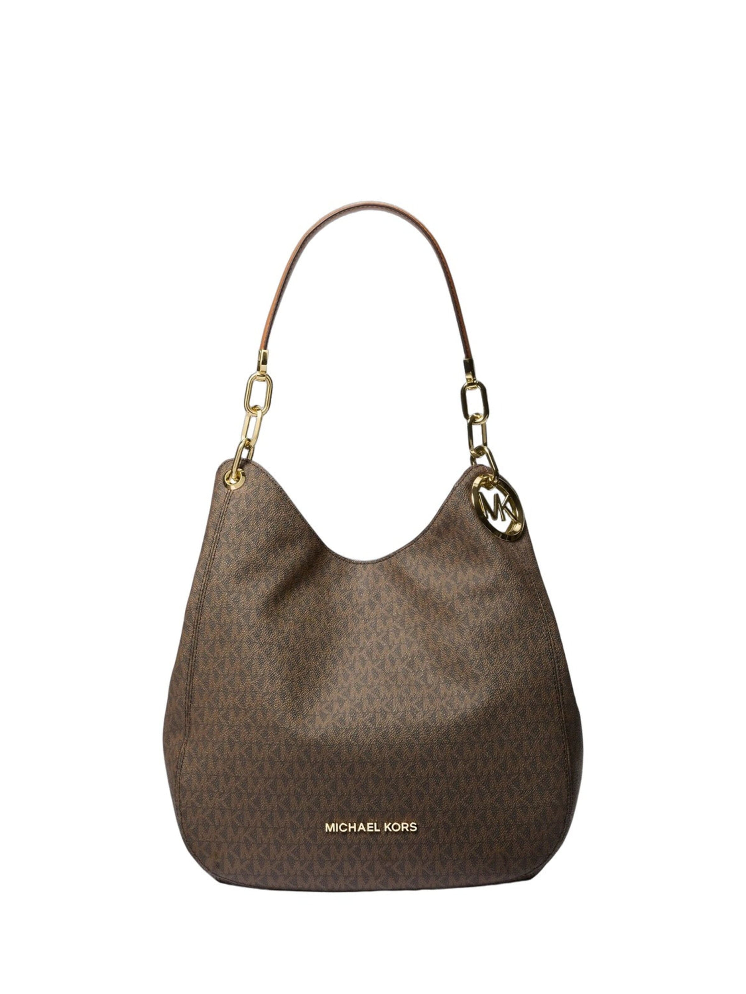 MICHAEL Michael Kors - Bolso de hombro 'Lillie' en marrón: frente