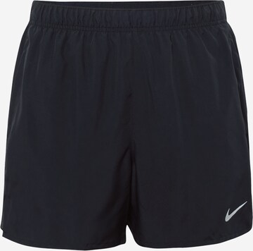 NIKE Regular Workout Pants in Black: front