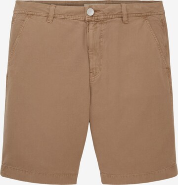 Pantalon chino TOM TAILOR en beige : devant