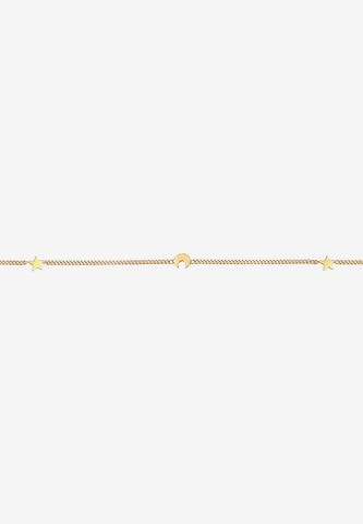 ELLI Halskette Astro, Choker, Halbmond, Sterne in Gold