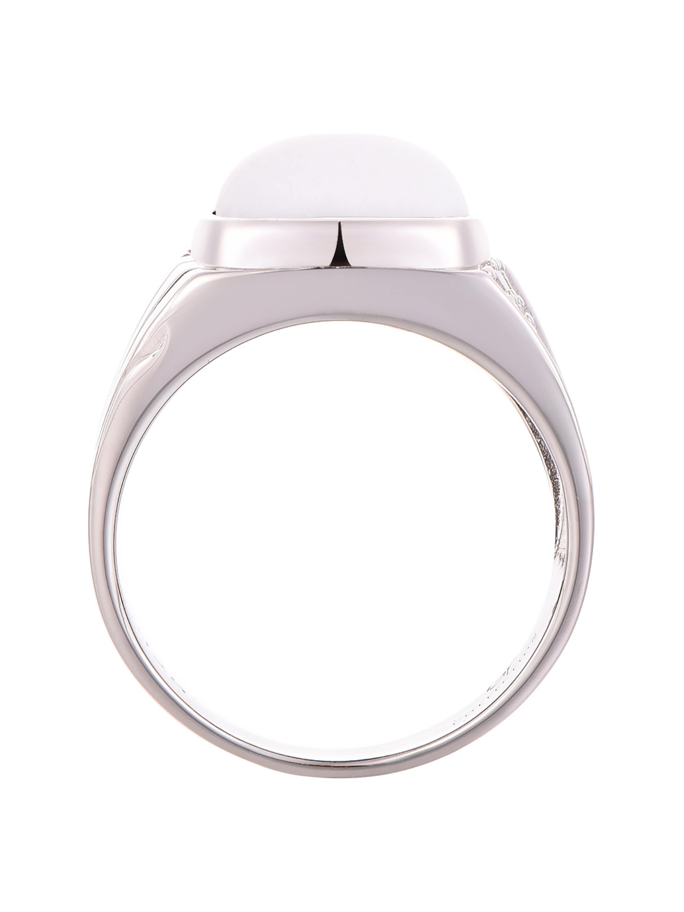 GT Collection Ring 'WHITE HOWLITE' in Silver